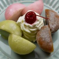 Mochi Ice Cream · A choice of green tea, strawberry, red bean, mango, and chocolate. 3 per order.