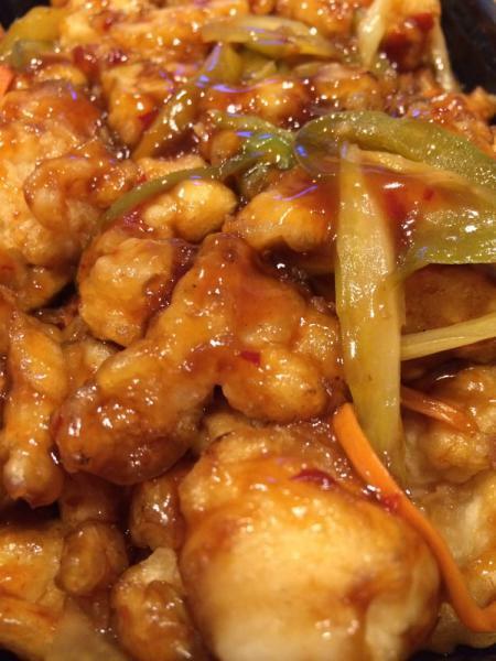 2. Orange Chicken · Crispy chicken with orange peel in a spicy sauce. Hot and spicy.