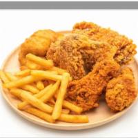 4 Pieces Fried Chicken · With fries. 
