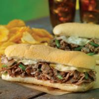 Cheesesteak · Sirloin steak meat and provolone cheese.