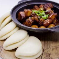 Braised Pork Belly  · Braised Pork Belly with Quail eggs (Steam Buns are Not Included)