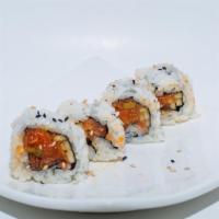 Spicy Salmon Roll  · 8 pieces. Spicy salmon and cucumber.
