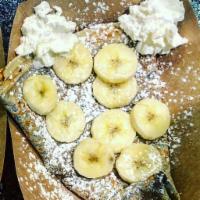 Nutella Crepe · Add strawberries or bananas for an additional charge. Served with Homemade Whipped cream
