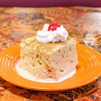 Tres Leches Cake · Sponge cake made with 3 kinds of milk.