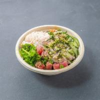 Tuna Verse · Ahi tuna, spicy tuna, albacore, crab salad, seaweed salad, white and green onion, cucumber, ...