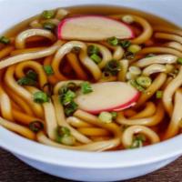 Udon Soup · Wheat noodle soup.