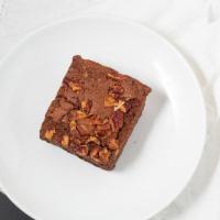 Brownie · Rich ＆ chewy with roasted pecans.