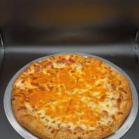 Cheese Lovers Pizza · Rich and full of mozzarella cheese.