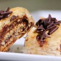 Original Baklava  · A rich, sweet pastry made of layers of filo dough. Filled with chopped nuts and held togethe...