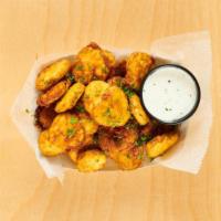 FRIED PICKLES · served with buttermilk dill