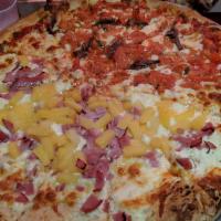 5. California Pizza · Ricotta, ham, pineapple and mozzarella cheese. No pizza sauce.