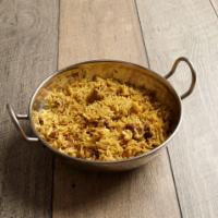 Lamb Biryani · A classic aromatic mughlai dish flavored with cubes of tender lamb and fragrant with saffron...