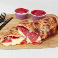 Pepperoni and Cheese Stromboli · 