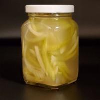 Celery Coriander Pickles · Beautiful balance of that basic flavor of celery with the aromas of coriander. We love addin...
