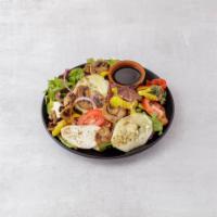 2. Portobello Salad · Served with fresh mozzarella and roasted peppers.