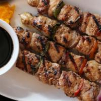 Chicken Skewers · Our version of chicken kebab.