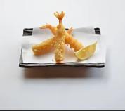 Shrimp Tempura · 3 pieces. Japanese style battered fried shrimp.
