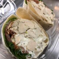 GTO Wrap · Our house made chicken salad with crisp bacon, lettuce and tomato