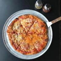 Bob's Cheese Pizza · Hand Stretched, Quick-Fired 16” Round Pizza with Tomato Sauce, House Blend Cheese, Fresh Her...
