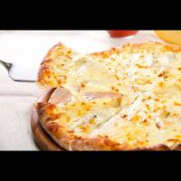 White Pizza · Made of mozzarella cheese, ricotta cheese.