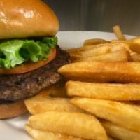 The Passionate One · Make it your own, or keep it right the way that it is.
½ pound Angus burger topped with lett...