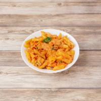 Penne Cardinale with Chicken · Vodka tomato cream sauce with chicken.