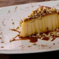 Vanilla Caramel Flan · A classic Spanish dessert of cream and sweet custard, covered with a caramelized sugar syrup.