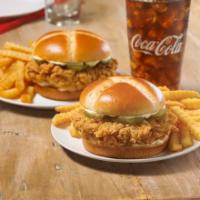 Spicy Chicken Sandwich XL Combo · We placed over 65 years of delicious into this sandwich. Taste our legendary hand-battered c...