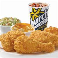 3 Pieces Mixed Chicken Combo · Our 3-piece mixed combo sets the standard on full belly bliss. Served with two regular sides...