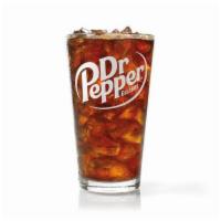 Dr Pepper®  · Make sure every bite gets a big sip of deliciousness when you order a large fountain drink.