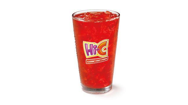 Hi-C® Flashin’ Fruit Punch  · Make sure every bite gets a big sip of deliciousness when you order a large fountain drink.