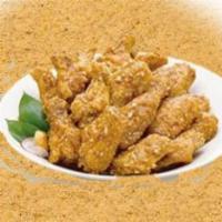 Korean Style Fried Chicken Wings and Drumsticks · Spicy flavor or soy flavor.