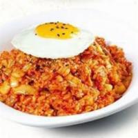 Kimchi Fried Rice Bowl · Spicy.