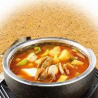 Soybean Soup · Soybean soup with beef, serve with rice.