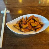 Slender Bamboo Shoots in Brown Sauce（油焖笋尖） · 