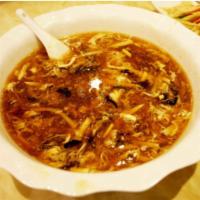 Hot & Sour Soup（酸辣汤） · Hot & spicy.