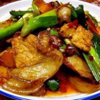 Double Sauteed Sliced Pork（回锅肉） · Hot & spicy.