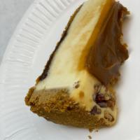 Caramel Fudge Cheese Cake · The classic New York recipe with a thick layer of caramel glaze on top. The edge is garnsihe...