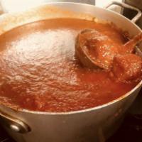 Homemade Meatballs and Sauce · (3) Sides of our homemade meatballs, cooked in our specialty red sauce.