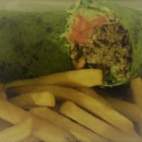 Cheesesteak Hoagie Wrap · Beef or chicken. Lettuce, tomatoes, onions, salt, pepper, oregano, oil and vinegar. Served o...