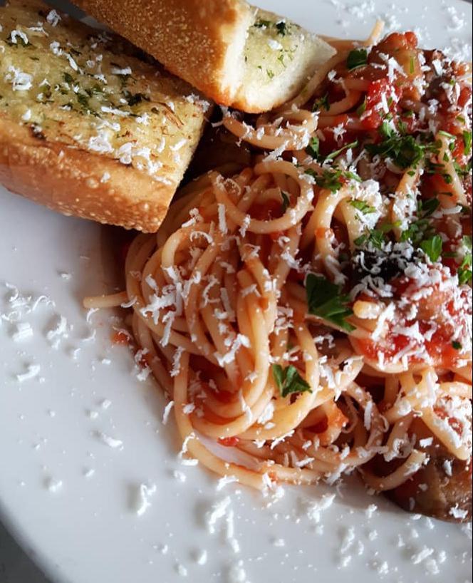 Spaghetti with Marinara · A timeless classic. Add ons for an additional charge.