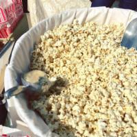 Seasoned Popcorn · Rotating herb salt or truffle organic popcorn. Vegetarian, vegan, gluten-free.