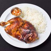 1/2 Chicken with Rice or Plantains · Peruvian Rotisserie Chicken with salad and 1 choice of rice or plantains