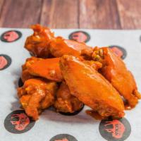 10 Traditional Wings · choose one sauce flavor, served with celery and blue cheese or ranch