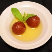 Gulab Jamun · 2pc. Milk dough balls dipped in sugar syrup.