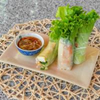Goi Cuon Cay Me Dinner  · Tamarind tree rolls. Salad roll with fresh herbs, fried tofu, roasted peanut, fresh coconut,...
