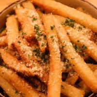 Truffle Fries  · Parmesan cheese, and truffle oil.