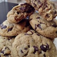 Jumbo Triple Chocolate Chip Cookie (4.5 once cookie) ·  These  yummy cookies weigh in at 4.5 onces  You can share it or enjoy all by yourself...