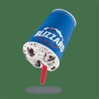 Oreo® Cookies Blizzard® Treat · OREO® cookie pieces blended with creamy vanilla soft serve.