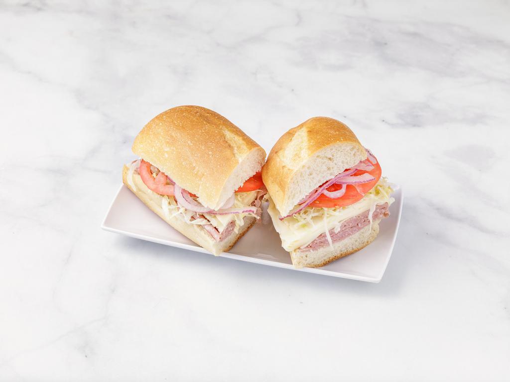 Salami and Provolone Sandwich · 